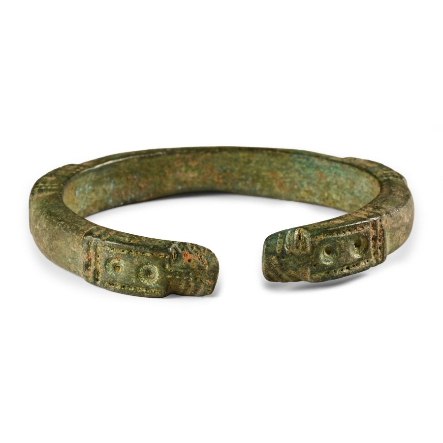 Roman Bronze Animal-Head Bracelet