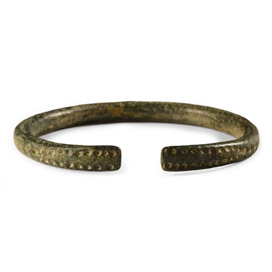 Roman Bronze Decorated Bracelet