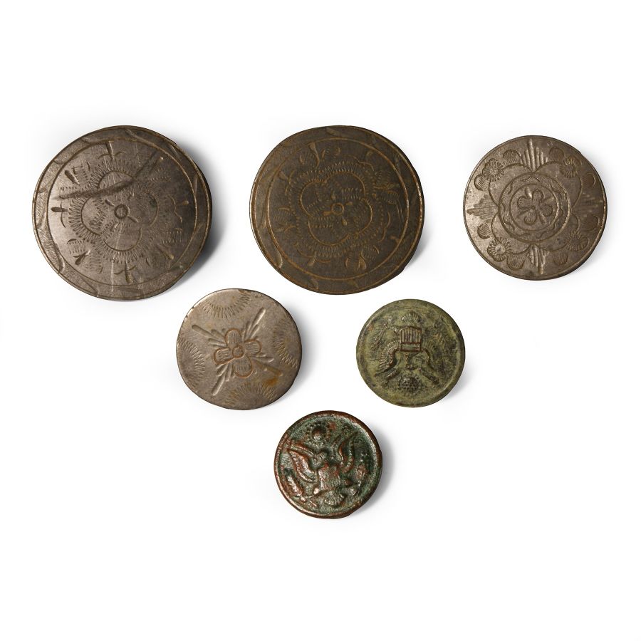 Post Medieval Bronze Button Group