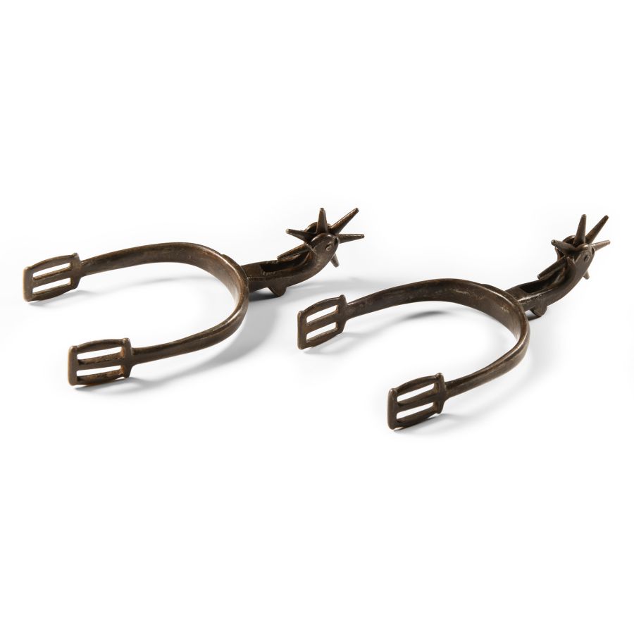 Iron Rowel Spur Pair