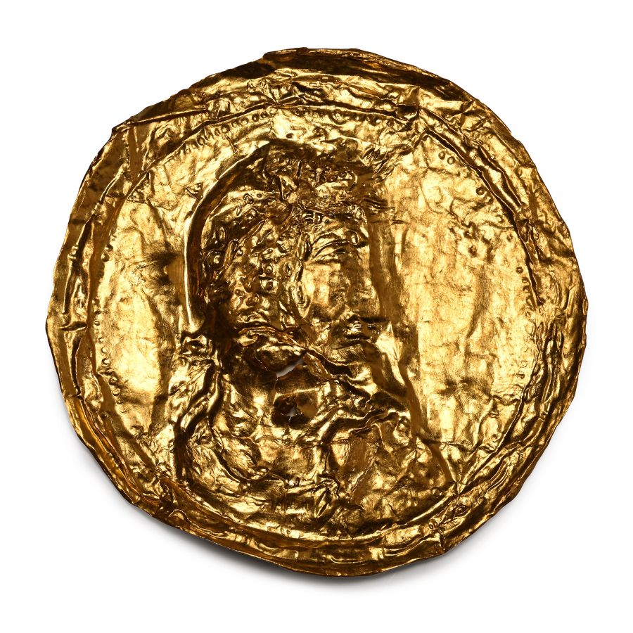 Late Roman Sheet-Gold Phalera Cover with Imperial Bust