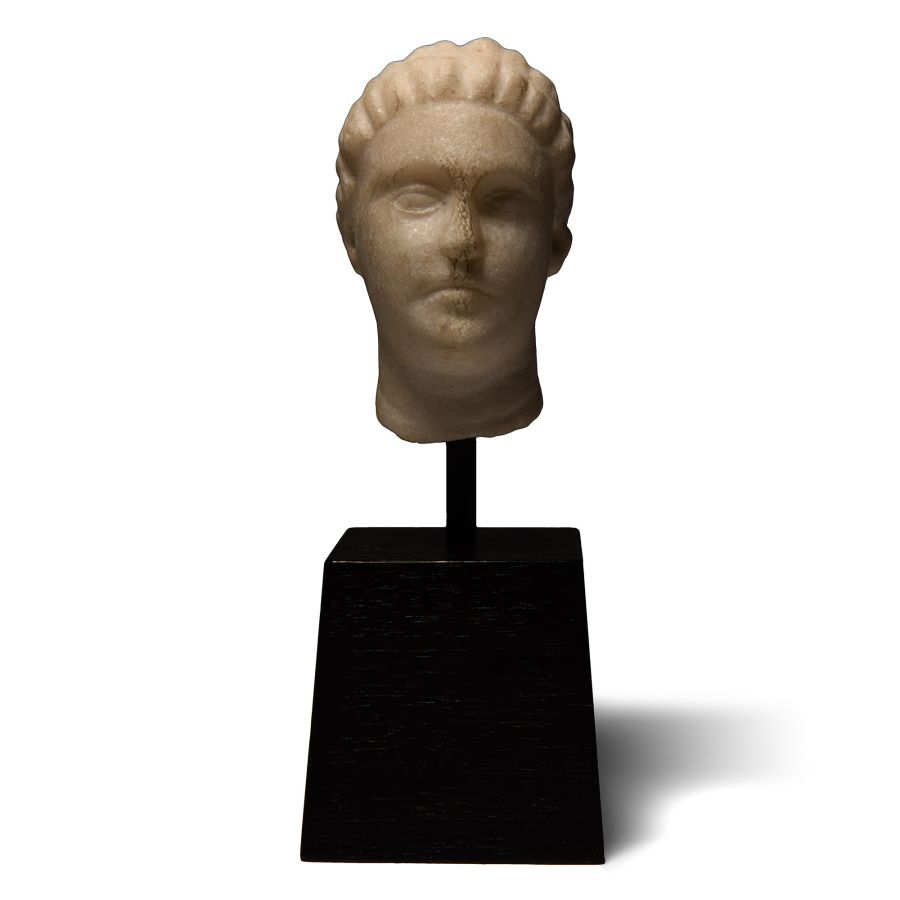 Greek Style Marble Head of a Female