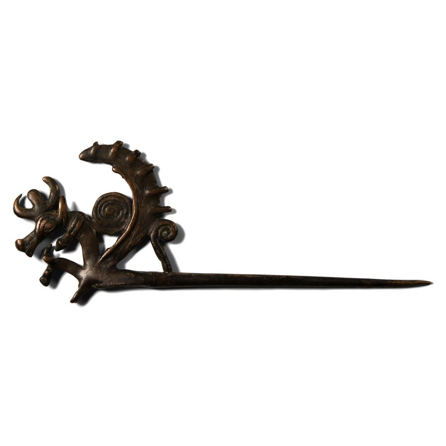Luristan Zoomorphic Pin Finial
