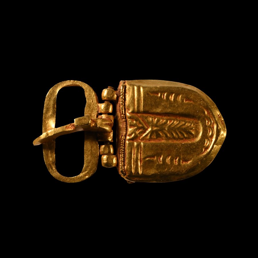 Byzantine Decorated Gold Belt Buckle