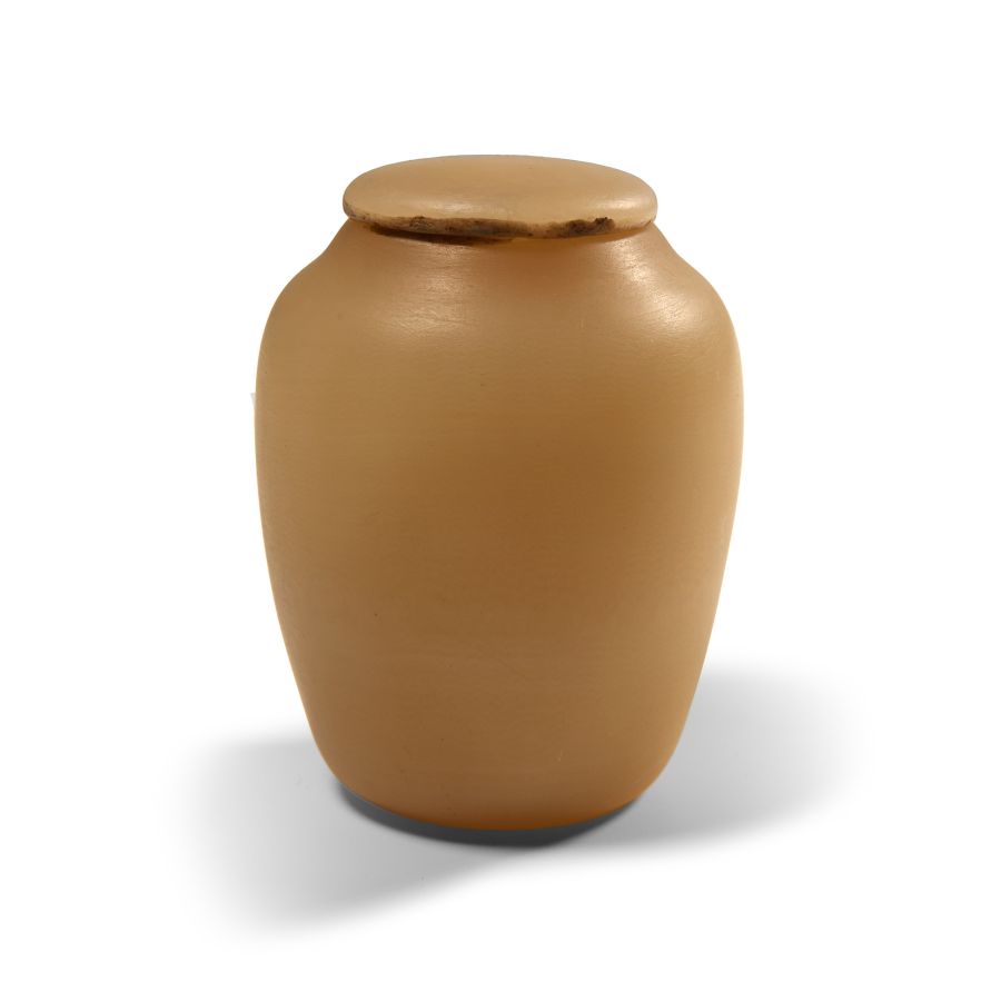 Egyptian Style Alabaster Pyxis with Lid
