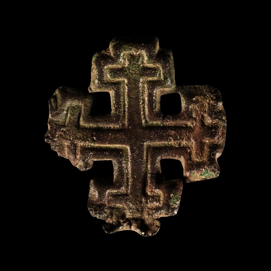Medieval Bronze Knight's Holy Sepulchre Badge
