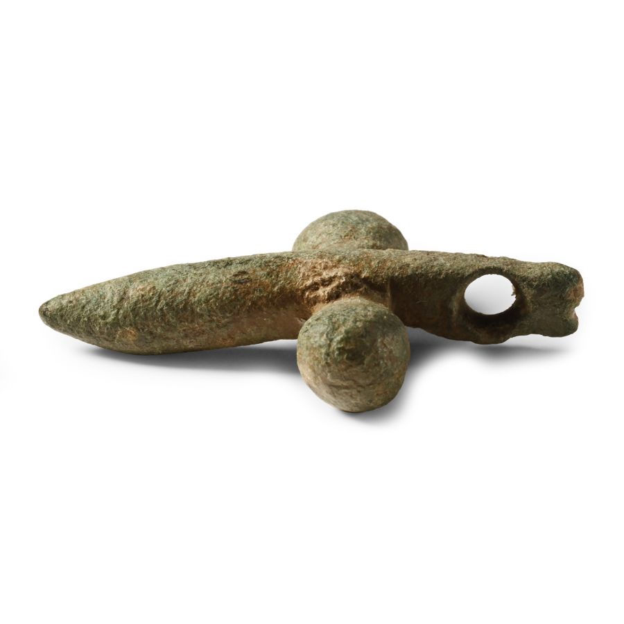 Roman Bronze Phallic Pendant