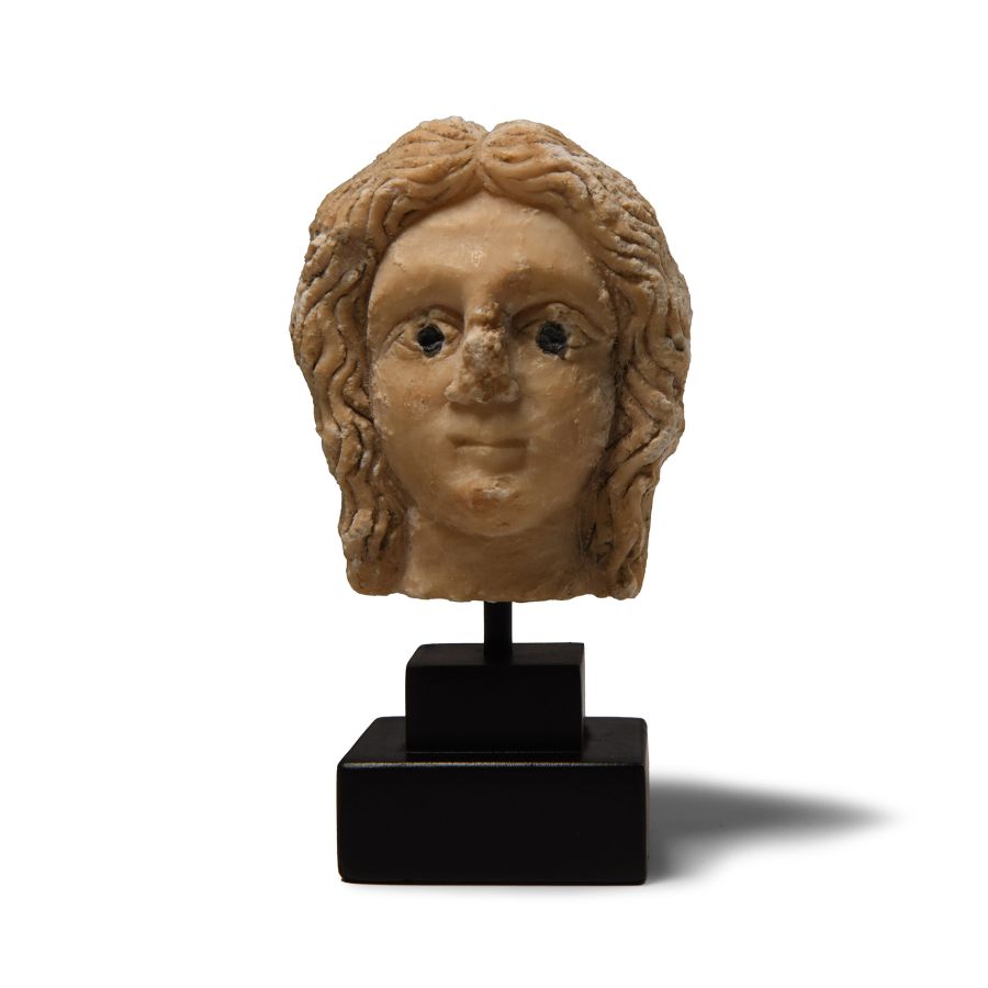 Parthian Alabaster Head of Ishtar