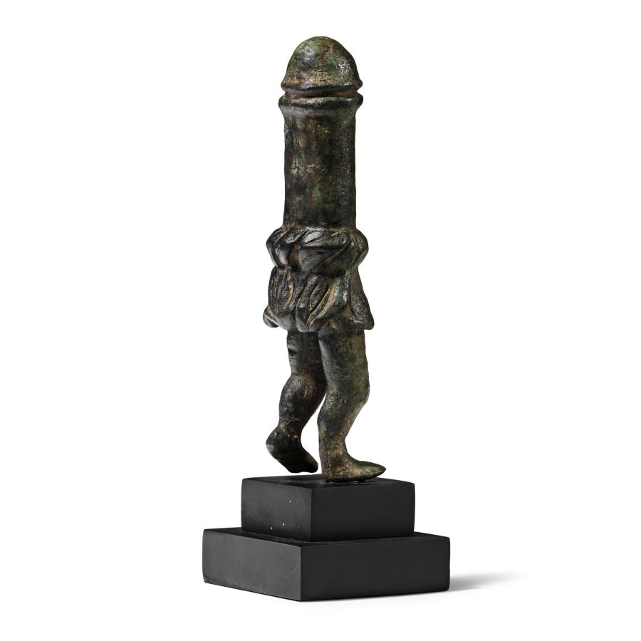 Roman Style Bronze Walking Phallus