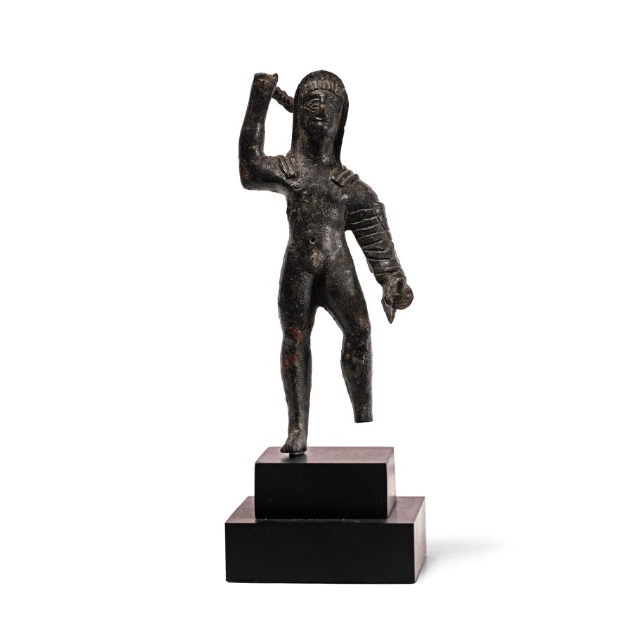 Etrusco-Roman Bronze Statuette of Hercules