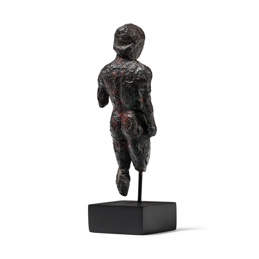 Greek Bronze Kouros Statuette
