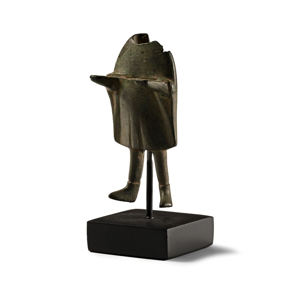 Roman Bronze Traveller Statuette