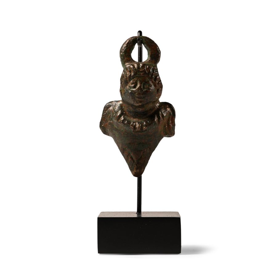 Roman Bronze Figural Pendant