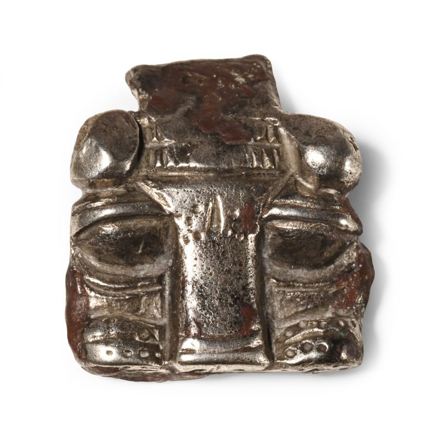 Western Asiatic Silver Lion Bracelet Terminal Head