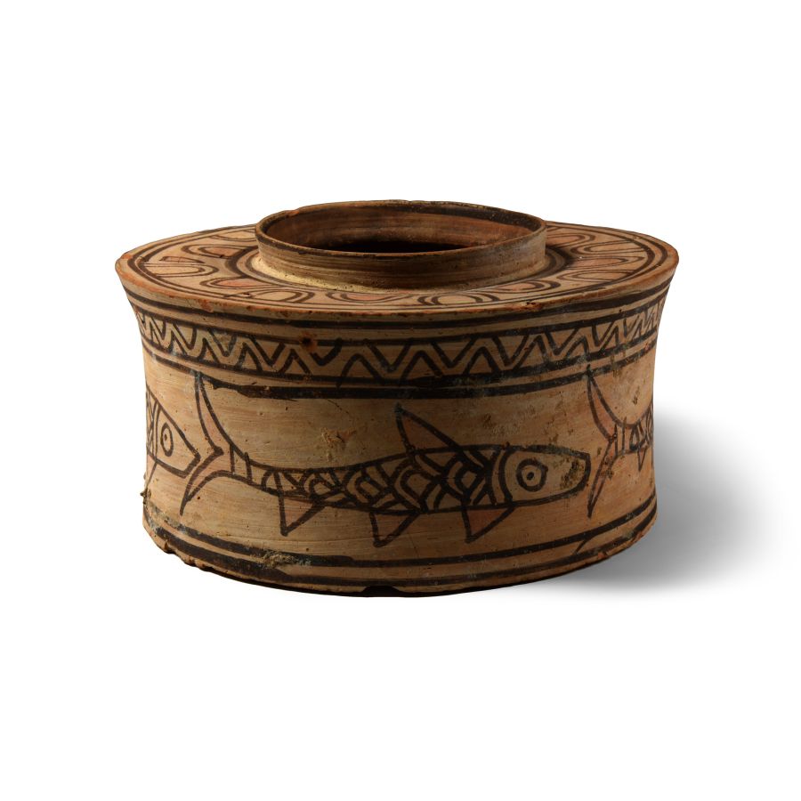 Indus Valley Mehrgarh Storage Jar with Fish