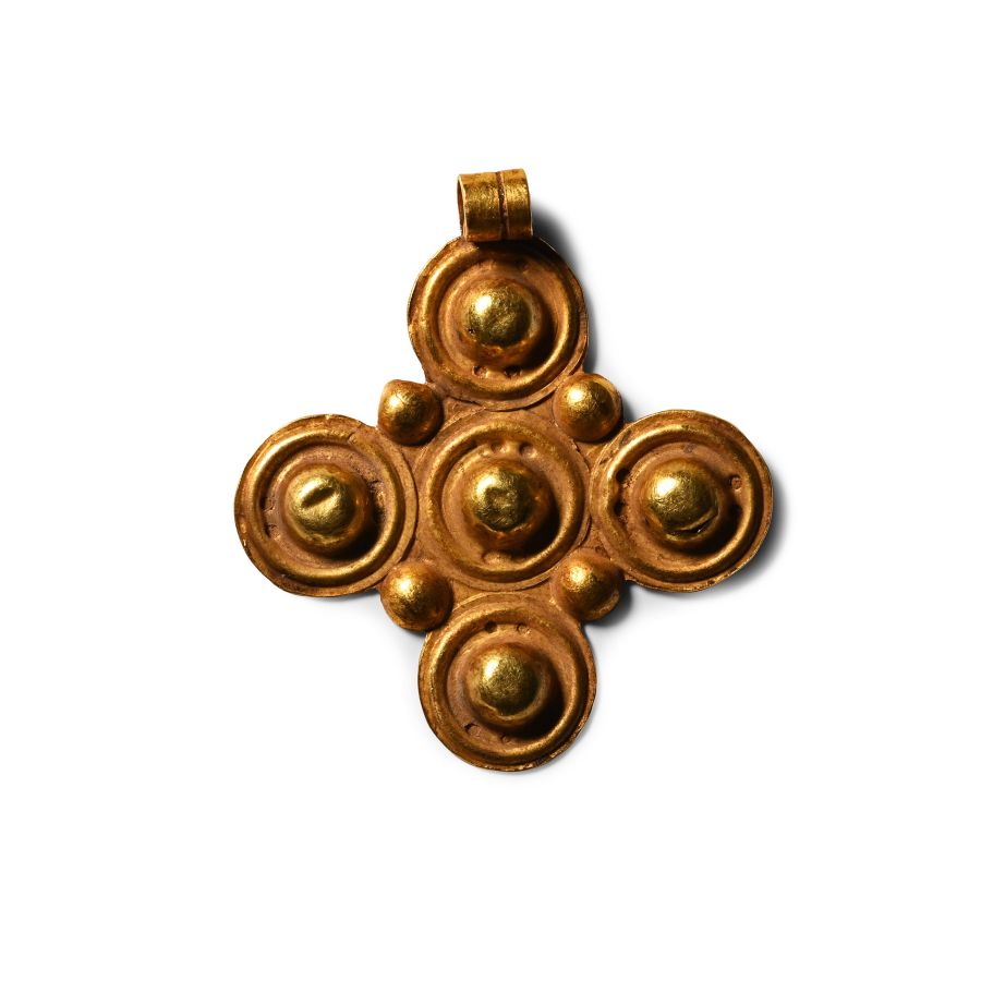 Byzantine Gold Cross Pendant