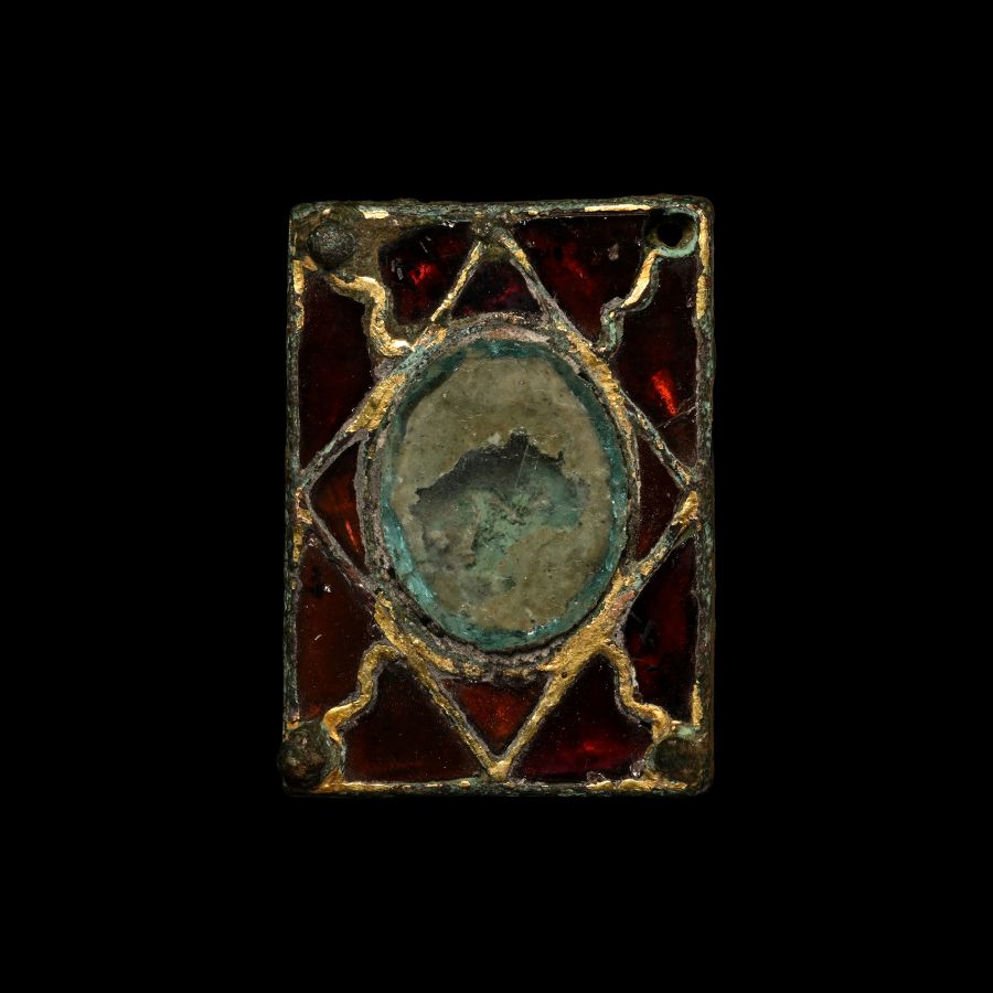 Merovingian Belt Plate with Garnets