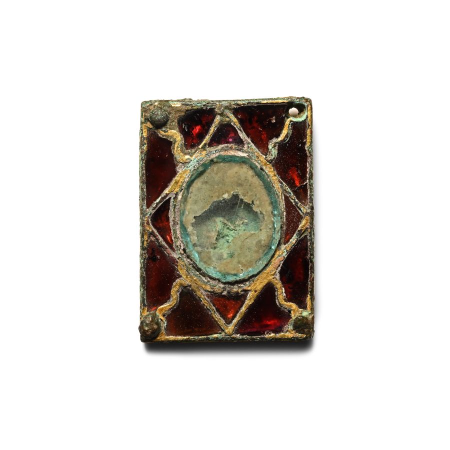 Merovingian Belt Plate with Garnets