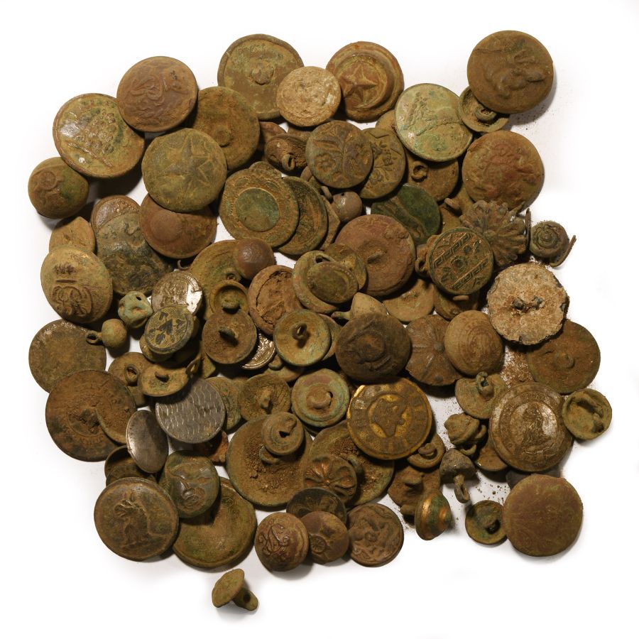 Post Medieval Military and Other Bronze Button Group