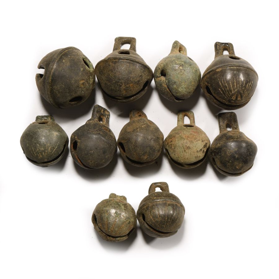 Post Medieval Bronze Crotal Bell Group