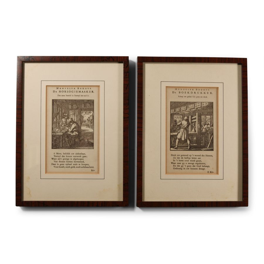 Rembrandt Etchings from Jan Luyken Book of Trades 'Het Menselyk Bedryf'