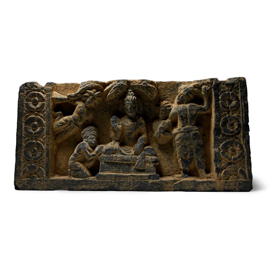 Gandharan Schist Figural Buddha Freize