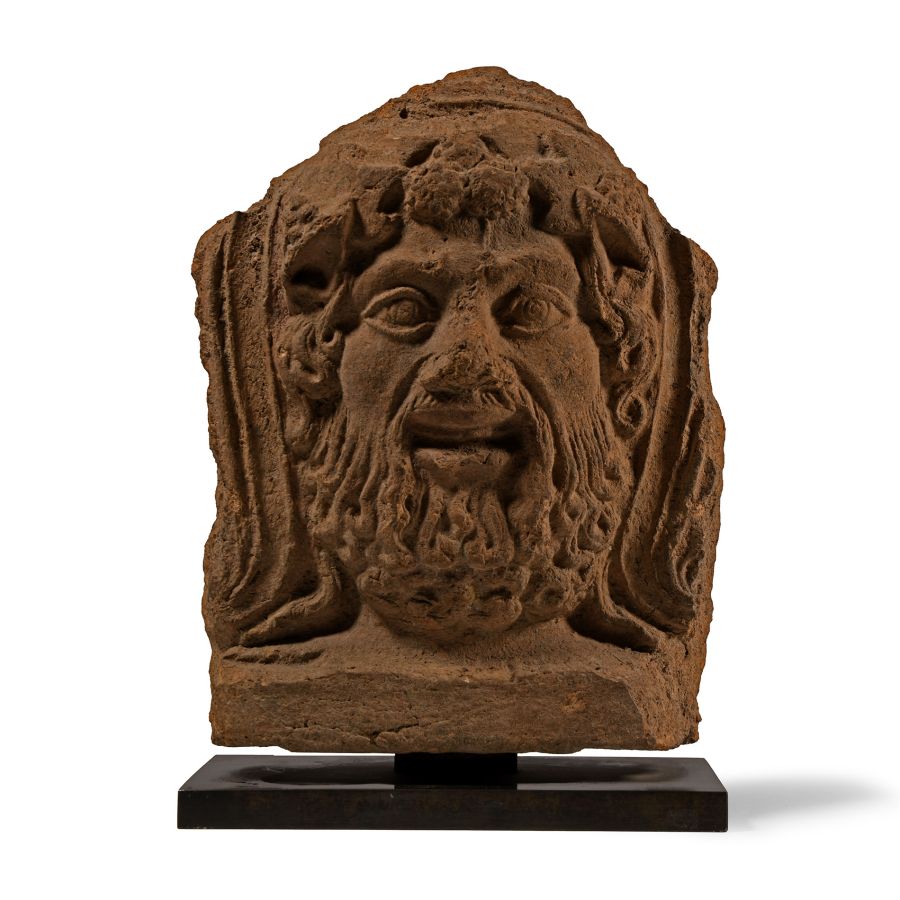 Etruscan Terracotta Satyr Antefix