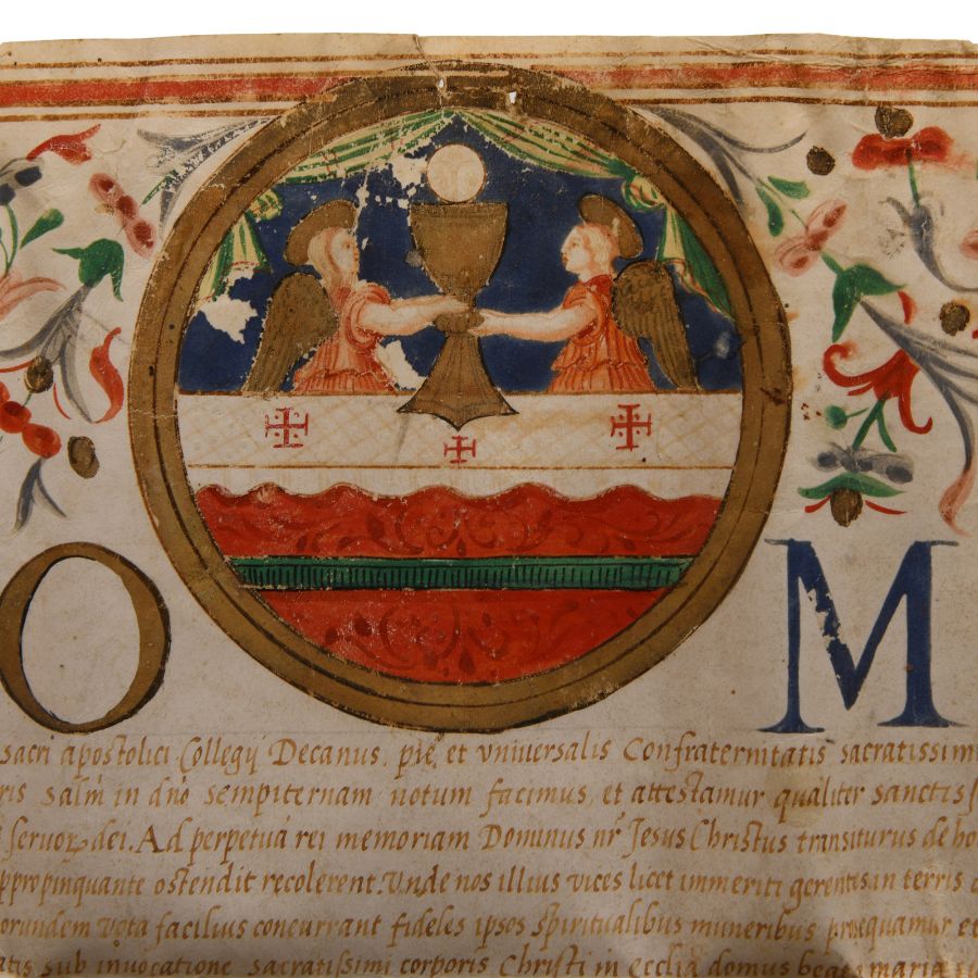 Post Medieval Vellum Document of Pope Paul III