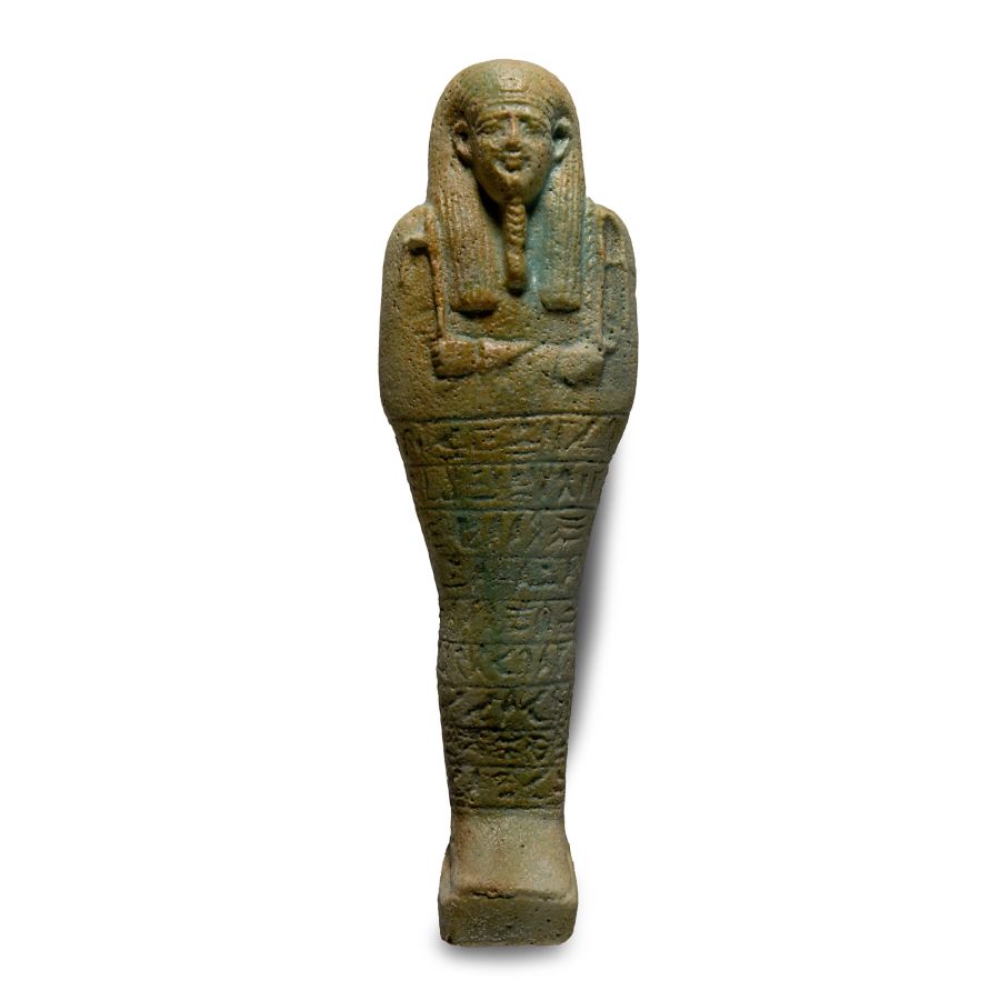 Large Egyptian Blue Glazed Hieroglyphic Shabti for a Sem Priest