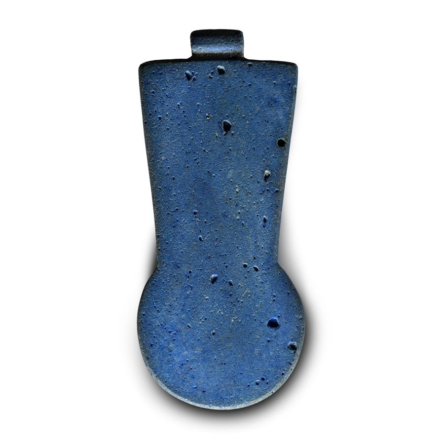 'Egyptian Blue' Counter Weight Menat Amulet