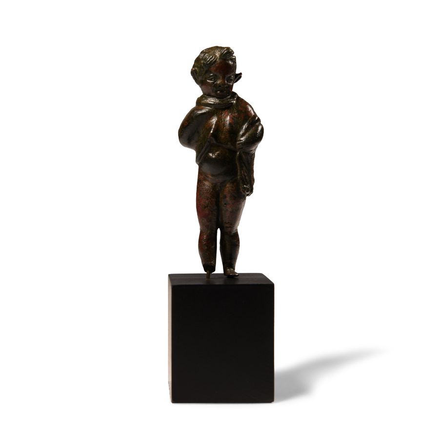Roman Bronze Figure of a Young Satyr of Dionysian Cortege