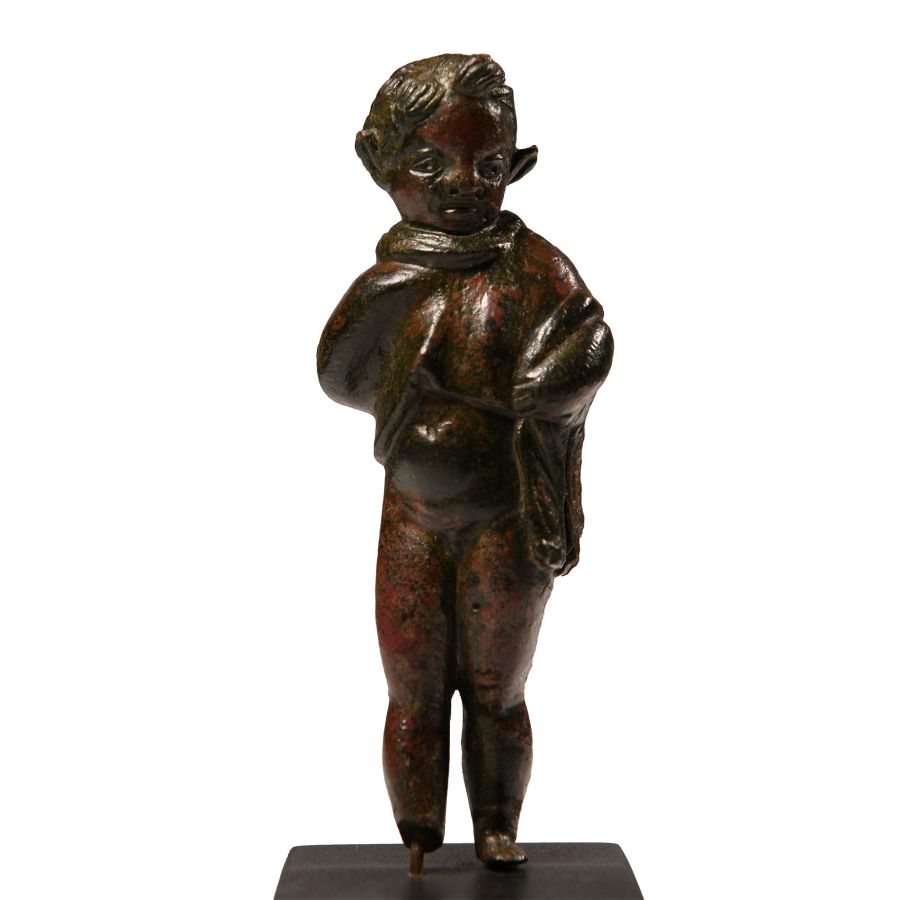 Roman Bronze Figure of a Young Satyr of Dionysian Cortege