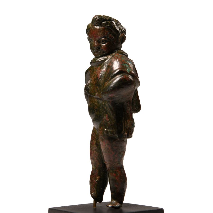 Roman Bronze Figure of a Young Satyr of Dionysian Cortege