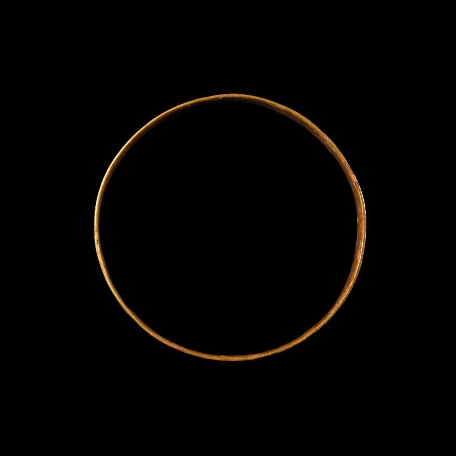 Bronze Age Central European Ribbed Gold Bracelet