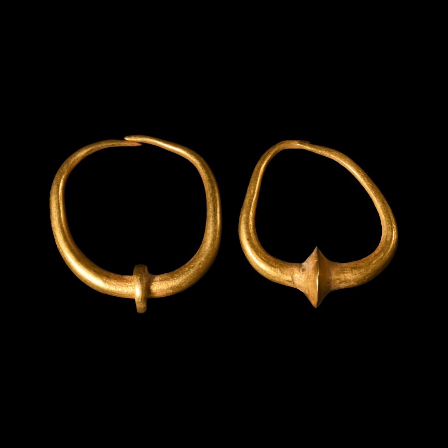 Western Asiatic Gold Earrings