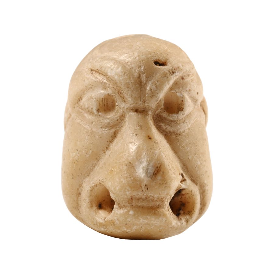 Neo-Assyrian Stone Grotesque Face Pendant