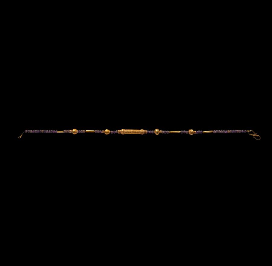 Mesopotamian Gold and Other Bead Necklace