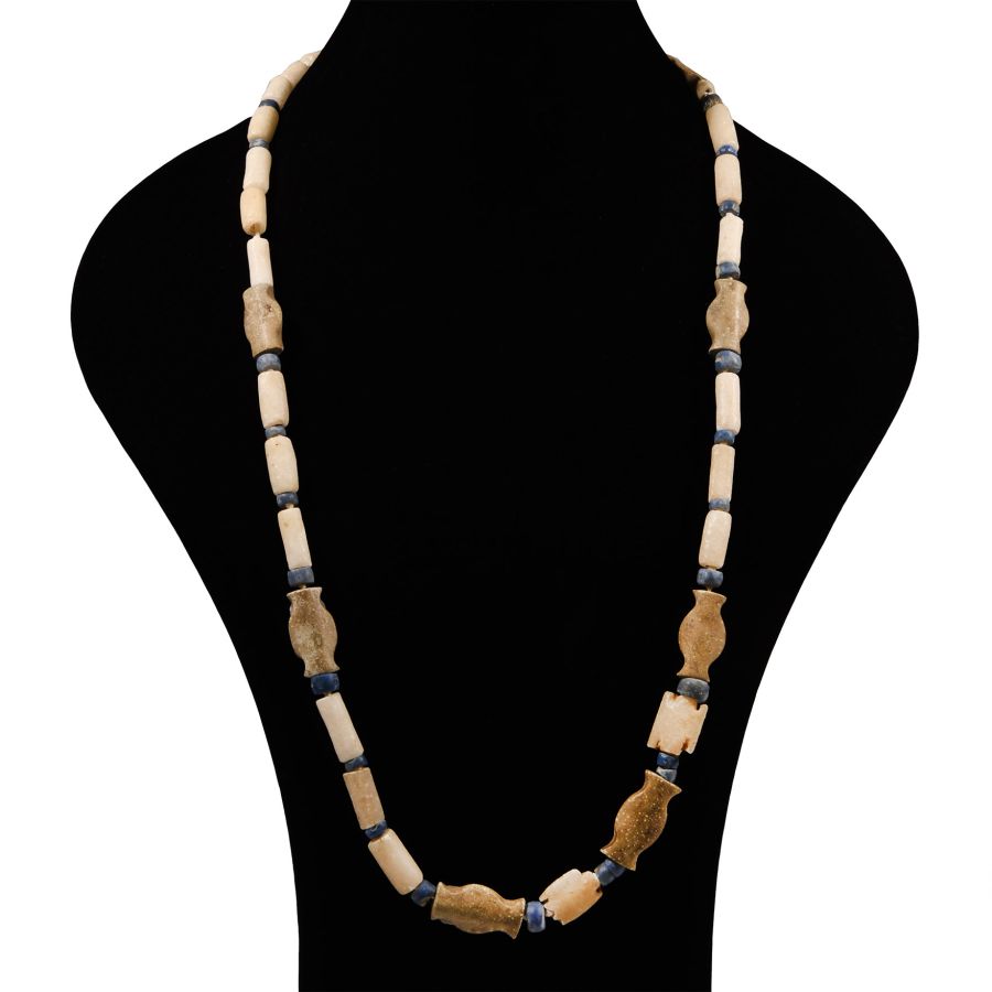 Western Asiatic Lapis Lazuli and Stone Bead Necklace