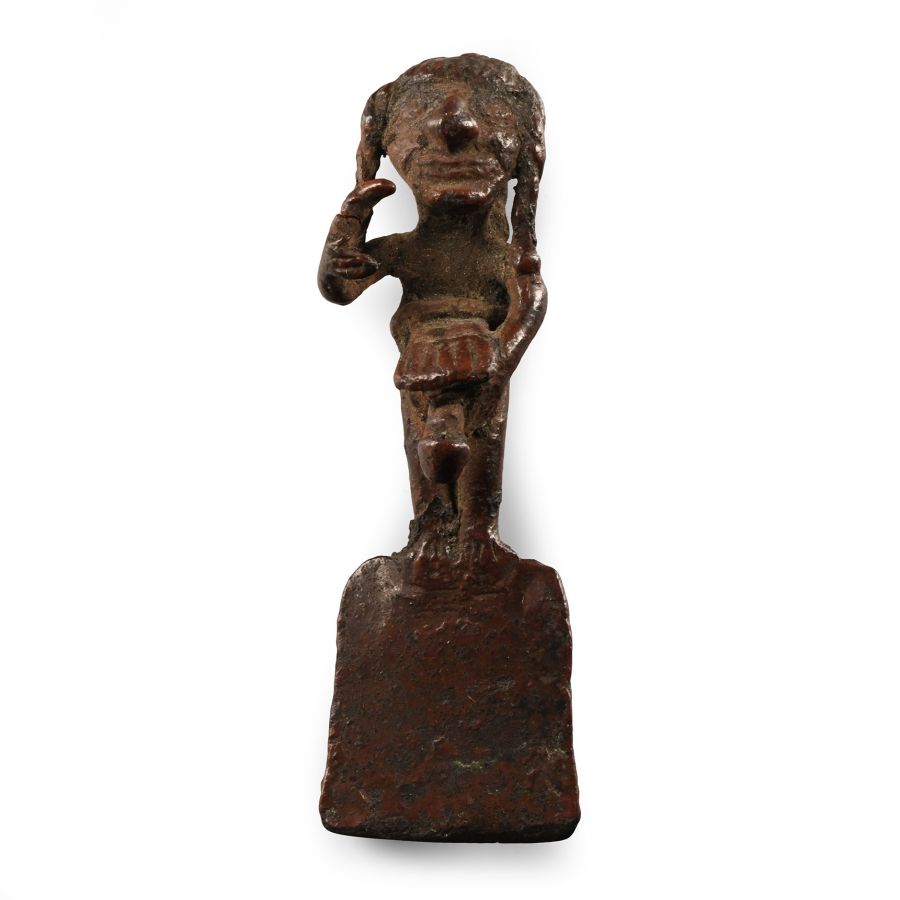 African Bronze Statue of a Warrior