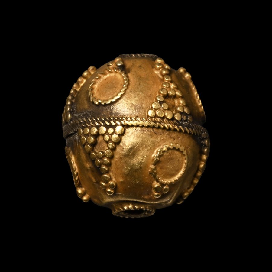 Byzantine Gold Bead with Granular Decoration