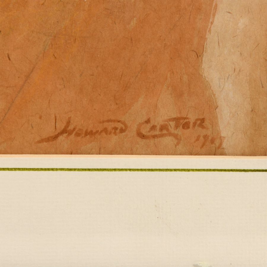 Egyptian Pharaoh Watercolour Attributed to Howard Carter