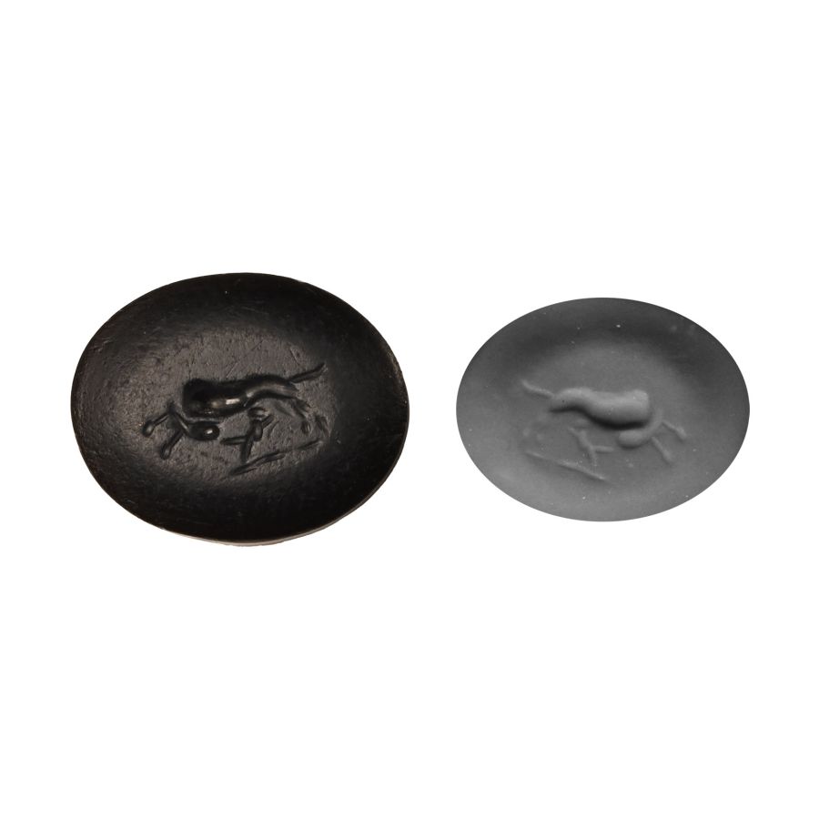 Roman Gemstone with Bull Trampling a Dog