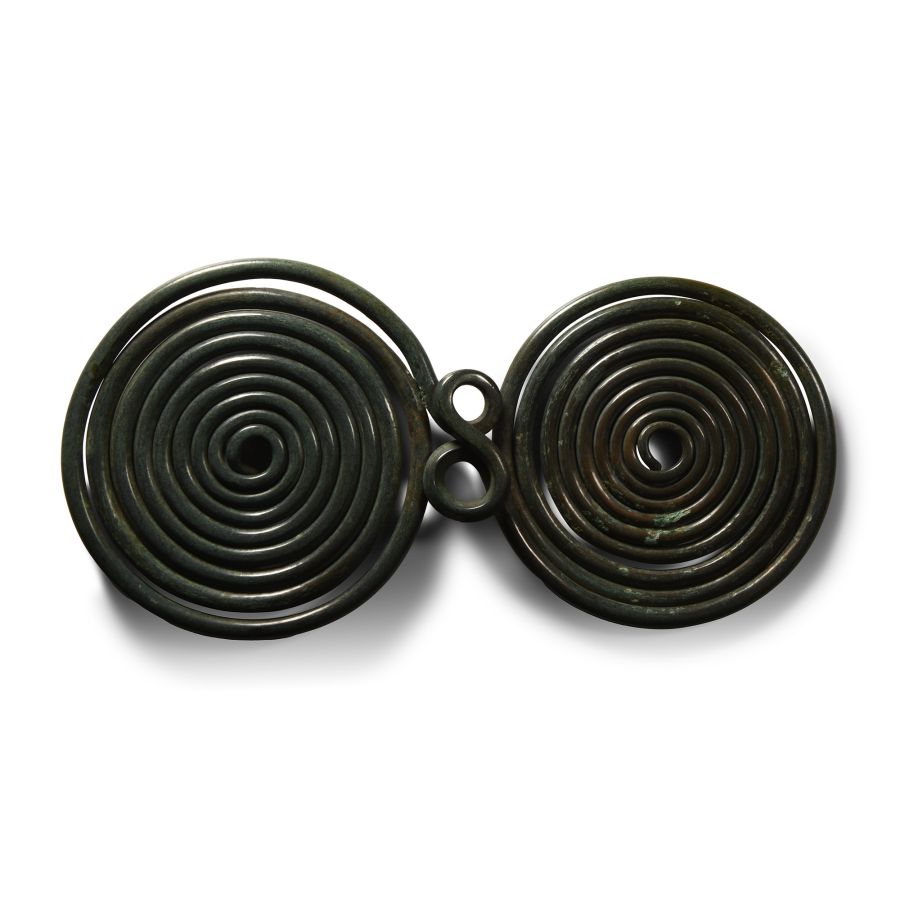 Large Bronze Age Spectacle Brooch