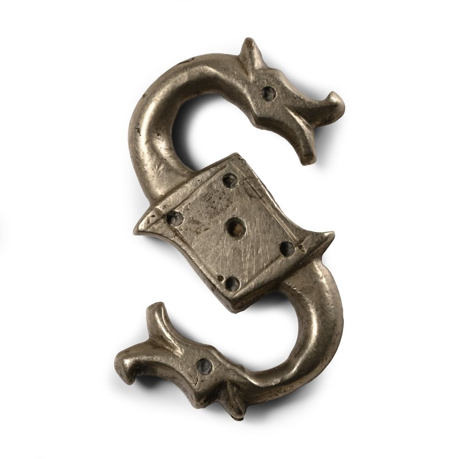 Medieval Bronze Dragon Belt Fitting