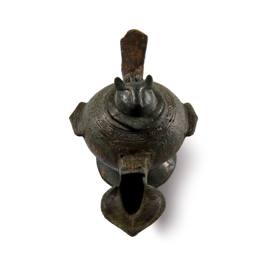 Western Asiatic Oil Lamp with Decorations