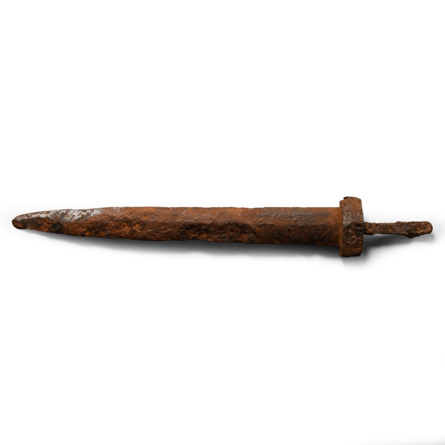 Medieval Iron Dagger Blade with Lower Guard