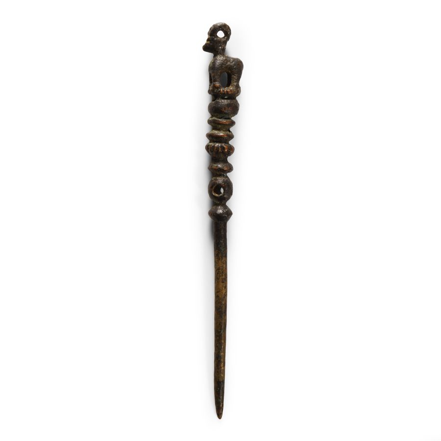 Luristan Bronze Pin with Ibex