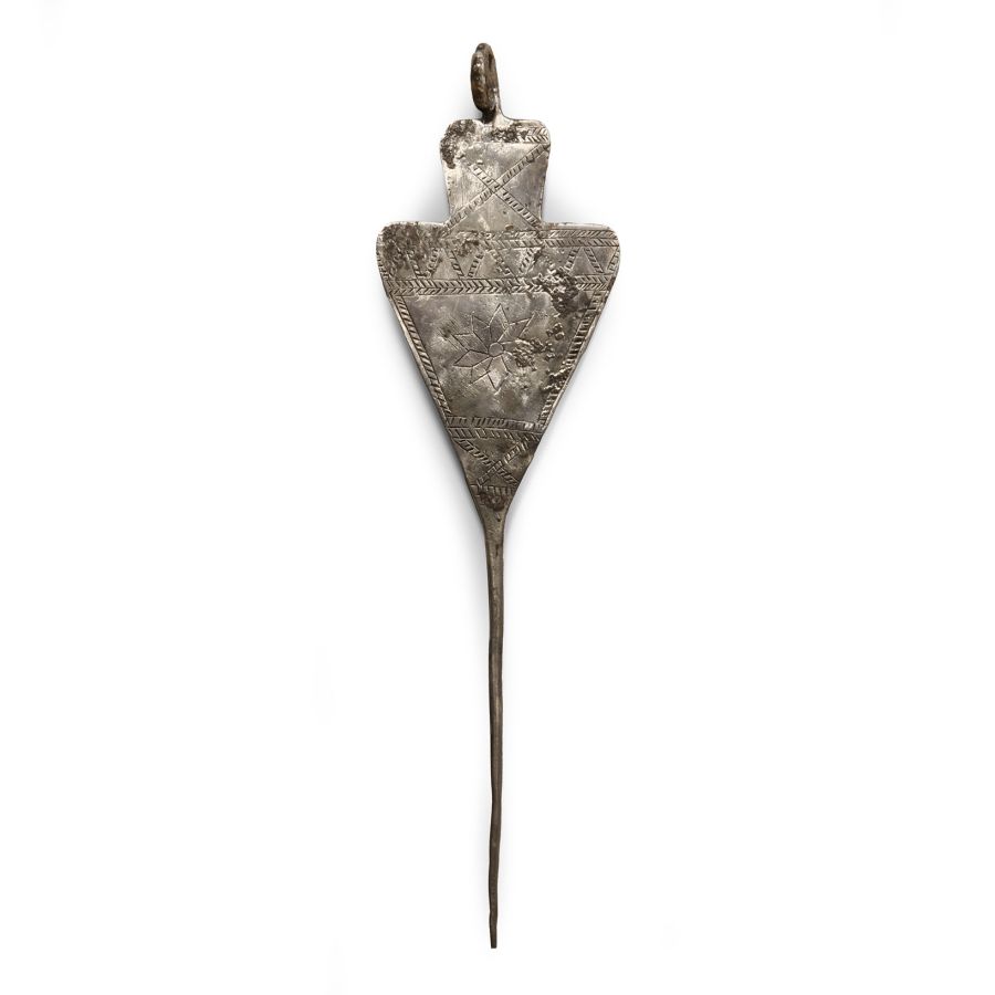 Western Asiatic Decorated Silver Pin