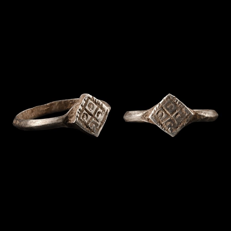 Medieval Decorated Silver Ring
