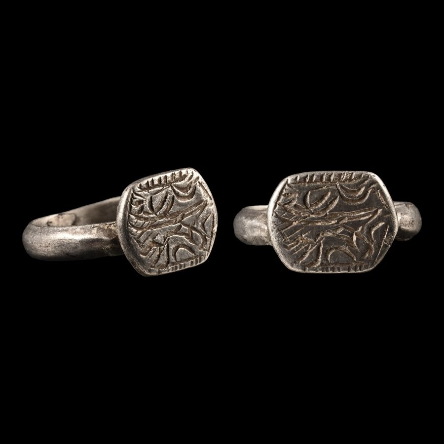 Medieval Silver Decorated Ring